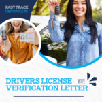 DRIVERS LICENSE VERIFICATION LETTER – FAST TRACK CERTIFICATE